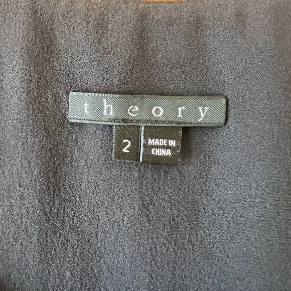 Like New Theory Black Dress Size 2 - Picture 3 of 6